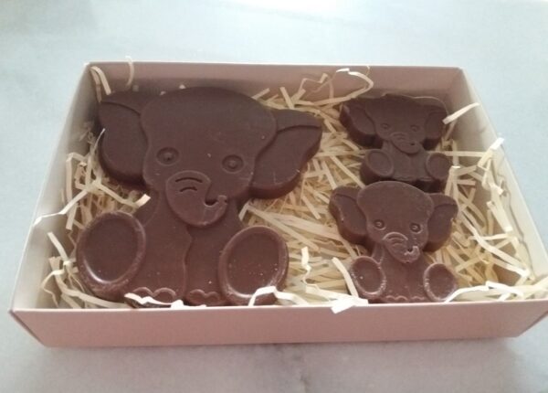 Milk Chocolate Elephant Family Gift Box