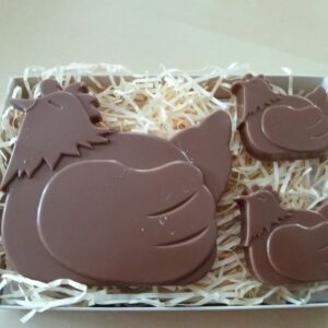 Milk Chocolate Rooster Family Gift Box